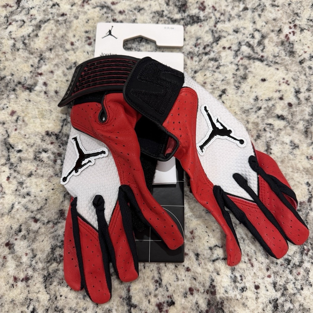 Nike Jordan Fly Elite Batting Gloves Men's Small Varsity Red/White/Black